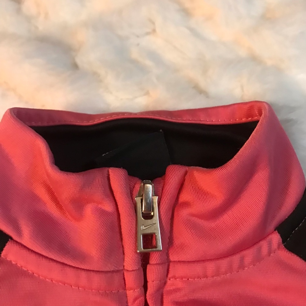 Nike Jacket Baby Girl Pink Black Zip Up | Size - 18 Months - Picture 5 of 10